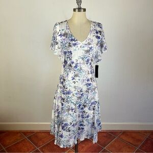 Komarov Floral Texture Swing Dress